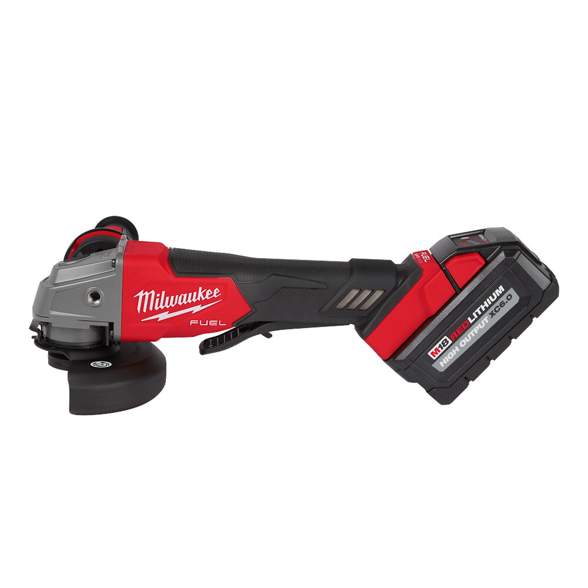Milwaukee® M18 FUEL Cordless 4-1/2in./5in. Grinder Kit, 2 Batteries, Paddle Switch, No-Lock, Model# 2880-22